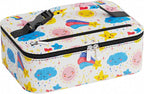 Small Lunch Box Insulated Lunch Bag for Women Men, Bento Kids Lunch Box, Compact Portable Thermal Meal Cooler Bags with Buckle Handle for Work & School, Rainbow 5L