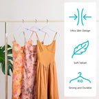 Velvet Hangers 50 Pack – Slim Non-Slip Flocked Hangers with 360° Swivel Hook, Space-Saving Closet Organizer for Dresses, Coats, Blouses(Purple)