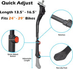 Lumintrail Center Mount Bike Kickstand - Fits 24-29 Inch Bicycles - Adult Mountain, Cruiser and Road Bike Kickstand - Quick Adjust Height