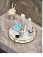 Gold Storage Rack, Bathroom Table Shelf, Perfume Tray, Beautiful Appearance, Super Capacity, Complete Your Daily Storage (QS-20-1) (QS-21)