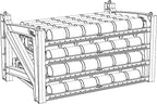 Shelf Reliance Cansolidator Max Small - 1-Pack Can Organizer for Pantry, Stackable Soda Can Storage for Kitchen, Holds 156 Cans of Food or Soda
