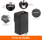 Lifewit Single Laundry Hamper with Lid and Removable Laundry Bags, Large Collapsible 1 Dividers Dirty Clothes Basket with Handles for Bedroom Laundry Room Closet Bathroom College, 100L Black