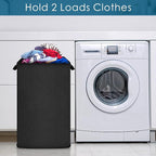 SNIGJAT Large Laundry Hamper, Tall Laundry Hamper with Sturdy Handles, Hampers for Laundry, Rectangular Dirty Clothes Hamper for Bedroom, Extra Large Laundry Basket for Clothes Toys, 80 L