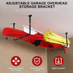 Adjustable Ceiling Storage Racks, Overhead Storage Bracket, Heavy-Duty Shelves, 33 in. x 34 in, 200lbs Weight Capacity for Garage