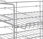 Atlantic Gravity-Fed Compact Double Canrack – Kitchen Organizer, Durable Steel Construction, Stackable or Side-by-Side, PN in Silver (Pack of 2)