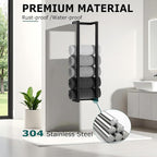Modern Towel Racks for Bathroom, Wall Mounted Towel Holder in Stainless Steel, Space-Saving Towel Storage for Rolled Towels, Minimalist Bathroom Organizer for Small Bathrooms, RV & Dorm
