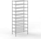 21" Deep x 36" Wide x 86" Height Wire Shelving Kit | 10-Tier | NSF Commercial Storage Rack Unit