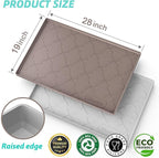 SIKADEER 28" x 19" Under Sink Mat Waterproof, Silicone Mat Kitchen Drawer Shelf and Cabinet Liner, Sink Protector for Kitchen Organizers and Storage, Boot Tray Pet Food Mats