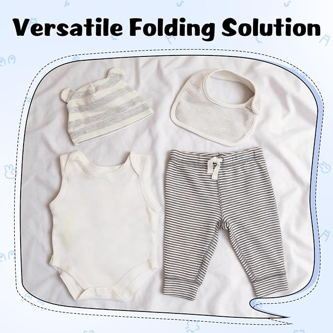 Geniusidea Shirt Folder Kids Clothes Folding Board, Quickly Fold Shirts & Pants & Small Clothes, Laundry Folding Tool with Space-Saving Design, Durable Material Easy Storage Organizer Black