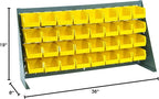Quantum Storage Systems QBR-3619-210-32YL Ultra Bin Complete Bench Rack Package with 32 Ultra Bins, 36" x 8" x 19" , Yellow