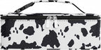 Small Lunch Box Insulated Lunch Bag for Women Men, Bento Kids Lunch Box, Compact Portable Thermal Meal Cooler Bags with Buckle Handle for Work & School, Cow Pattern 5L