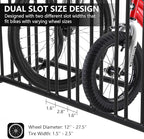 Bike Rack, Commercial 10-Bike Capacity Dual Side Outdoor Bike Rack Stand, Stable Lightweight Bike Parking Stand Floor for Front Yards, Stores, Schools, Storefronts, Workplace