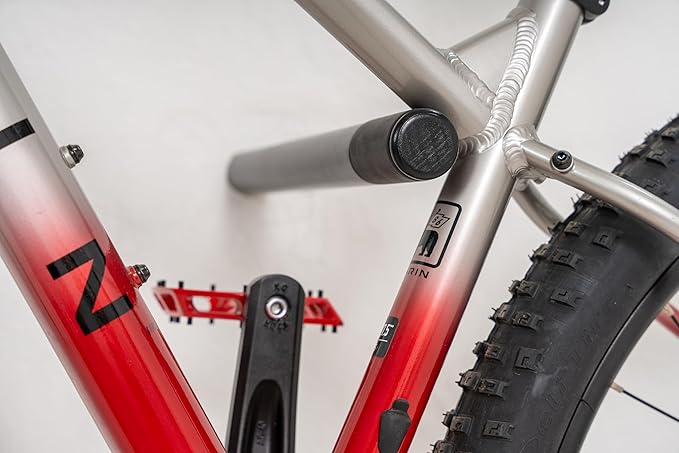 SELVA Rack - Wooden Wall Mount for Bicycle. in Different Sizes and 3 Colors: Natural, Black and White (Black, 15" 3/4)