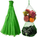 100Pcs Reusable Produce Mesh Bags, Onion Fruits Mesh Produce Bag and Seafood Boil Bag 24’’ Storage Bags for Grocery Shopping Storage of Vegetable Seafood Toy & Garden Produce(Green)
