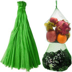 100Pcs Reusable Produce Mesh Bags, Onion Fruits Mesh Produce Bag and Seafood Boil Bag 24’’ Storage Bags for Grocery Shopping Storage of Vegetable Seafood Toy & Garden Produce(Green)
