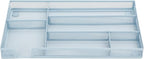 Annova Desk Drawer Organizer/Storage Tray - Metal Mesh with Dividers for Pens, Desktop Accessories, Bathroom, Kitchen, Makeup and Office Supplies (Small, Morandi Blue)