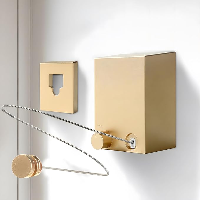 Retractable Clothesline, Retractable Clothesline Indoor, Laundry Line Retractable, Not Sagging, Suitable for Balconies, Courtyards, Laundry Rooms, RVs, Yachts, etc