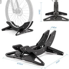 CXWXC Bike Floor Stand - Bicycle Parking Stand Fit 16"-29" Wheel, Adjustable Bike Floor Rack Stand for all 30-80mm Wide Tires