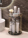 Gold Storage Rack, Bathroom Table Shelf, Perfume Tray, Beautiful Appearance, Super Capacity, Complete Your Daily Storage (QS-20-1) (QS-19-1)