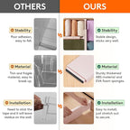Lifewit 12 Pack 4" High Drawer Dividers 28-43.5cm/11-17" Adjustable Drawer Organizer for Clothes/Utensils, Expandable Drawer Separator in Dresser/Kitchen/Bedroom/Office Organization & Storage Beige
