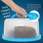 Cake Cupcake Carrier with Lid and Handle + Cake Stand Plate with Dome | 10" Round Cake Container Holder with Cover | Plastic Pie Carrier Cake Storage Container | Bunt Keeper Platter Tray for Transport