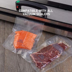 Wevac 6” x 10” 200 Count Food Vacuum Sealer Bags Keeper, PreCut Pint, Ideal for Food Saver, BPA Free, Commercial Grade, Great for storage, meal prep and Sous Vide (Pack of 2)