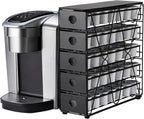 FlagShip K Cup Organizer for Keurig Pod Drawer Large Mullti Tier Coffee Pod Holder(70 Pods Capacity)