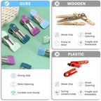 Clothes Pins, Chip Clips,Chip Clips Bag Clips Food Clips 20 Pcs,Towel Clips,Bag Clips for Food,Clothespins 2.17 Inch,Chip Clip,Chip Bag Clip,Metal Clips,Clothes Pins Heavy Duty,Colored Clothespins