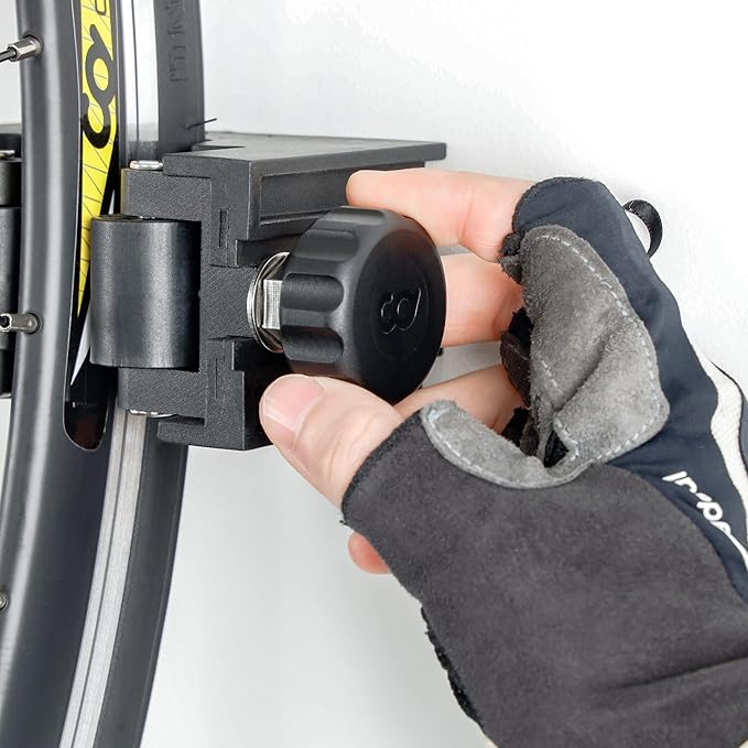 CyclingDeal Road Bike Bicycle Clip Storage Wall Mount Rack - Premium Quality Clip for Outdoor and Indoor - Safe & Secure for Road Hybrid Bikes - Store Bicycles in Garage or Home