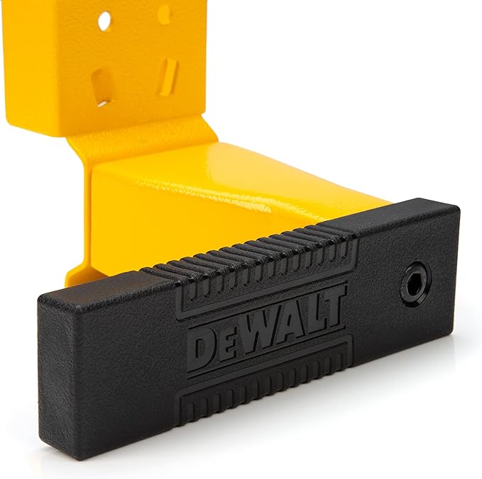 DEWALT Cord Minder Bracket 2-Piece Storage Rack Accessory Set, Compatible with 4 and 6-foot Storage Racks, 50-lb Load Capacity for Set, Spring-Loaded, Locking Pins Included, Powder-Coated