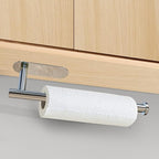 DEKAVA Under Cabinet Wall Mount Paper Towel Holder, Self-Adhesive Bar, Stainless Steel 13 inch (Bright Silver, 1)