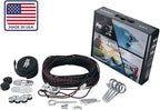 HARKEN Hoister Cargo Carrier Box & Overhead Garage Storage Hoist System for Cargo, Canoes, Boards (90lb Capacity, 16ft Ceiling) Self-Leveling, Safe Anti-Drop, Easy One-Person Operation -7802.16