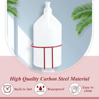 Hicarer 2 Pcs One Gallon Jug Storage Rack Wall Mounted Heavy Duty Steel Wall Rack for 1 Gallon Bottle Round Water Jug Holder with Hardware Hand Sanitizer 6-3/4" W x 5" H x 6-1/2" D (Red)