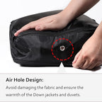 Space Saver Bags, Reusable Comforter Storage Bag, Compression Packaging Cube for Down Jacket, Duvet, Clothes, Bedding, Pillows, Comforters, Blankets, 2 Pack, XL