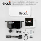 Kradl - Ceiling Mount Bike Lift and Rack. Bicycle Storage Hoist Without Electricity, Clumsy Ropes or Pulleys.