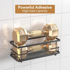 Shower Caddy, 3 Pack Large Capacity Bathroom Organizers and Storage, No Drilling Adhesive Rustproof Shelves with Soap Holder, Home Decor, Black