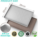 SIKADEER 28" x 22" Under Sink Mat Waterproof, Silicone Mat Kitchen Drawer Shelf and Cabinet Liner, Sink Protector for Kitchen Organizers and Storage, Boot Tray Pet Food Mats
