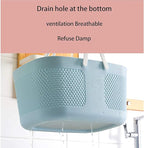 Shower Caddy Basket, Portable Large Capacity Thickened Plastic Organizer Storage Tote with Handles Drainage Toiletry Bag Bin for Bathroom, College Dorm Room Essentials, Kitchen, Camp, Gym, Blue
