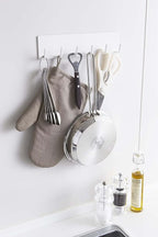 Yamazaki Industries 2437 Magnetic Kitchen Tool Hook Plate, White