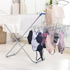 Tosnail 4 Pack Stainless Steel Clip and Drip Hangers with 30 Clips, Clothes Drying Rack Laundry Accessories