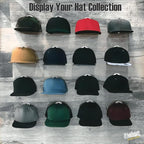 Hat Hangers for Wall, Stronge Adhesive Hat Holders Display, No Driling Caps Holder Organizer, 10 Pack Hat Hook for Baseball Caps, Wall Mounted Cap Rack, Clear