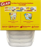 Glad GladWare Mini Round Food Storage Containers with Lids, Small BPA Free Reusable Plastic Snack Containers with Lock Tight Seal for Lunch, Portion Control, and On the Go, 4 Oz, 8 Count - 12 Pack