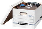 Bankers Box 6-Pack Basic Duty File Storage Boxes with Lids, Letter/Legal, STOR/FILE, (0071303)