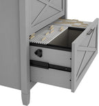 Bush Home Key West 2 Drawer Lateral File Cabinet in Cape Cod Gray, Document Storage for Home Office, Accent Chest with Drawers