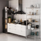 24" Deep x 24" Wide x 74" Height Wire Shelving Kit | 5-Tier | NSF Commercial Storage Rack Unit