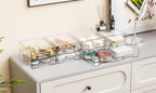Yieach 12 Pack Clear Stackable Storage Drawers,2.2'' Acrylic Drawer Organizers for Countertop,Office Supply Organizer and Makeup Organizer,Small Plastic Drawers For Pen,Art Crafts Storage,Stationary
