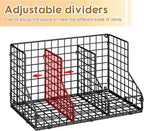 JKsmart 2 Pack Stackable Can Rack Organizer for Pantry Storage,Can Dispensers with 4 Adjustable Dividers, 2-Tier Metal Wire Basket Beverage Pop Soda Rack for Kitchen Cabinet Pantry, Black