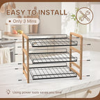 Can Organizer for Pantry 3-Tier, Can Storage Organizer Pantry, Soda Can Organizer, Holds up to 36 Cans Holders for Pantry, Cabinet, Countertop, Carbonized Brown