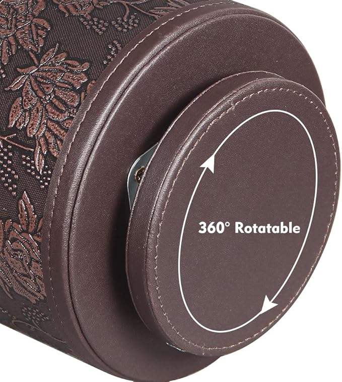 360°Rotatable TV Remote Control Holder with 4 Compartments, Bedside Table Remote Caddy, Desktop Storage Box, Office Desk Accessories, Art Supply Organizer for Controllers, Makeup Brush, Home Décor