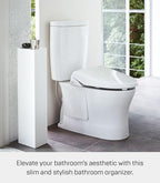 YAMAZAKI Home Tower Slim Bathroom Storage, Toilet Paper Stocker - Steel -